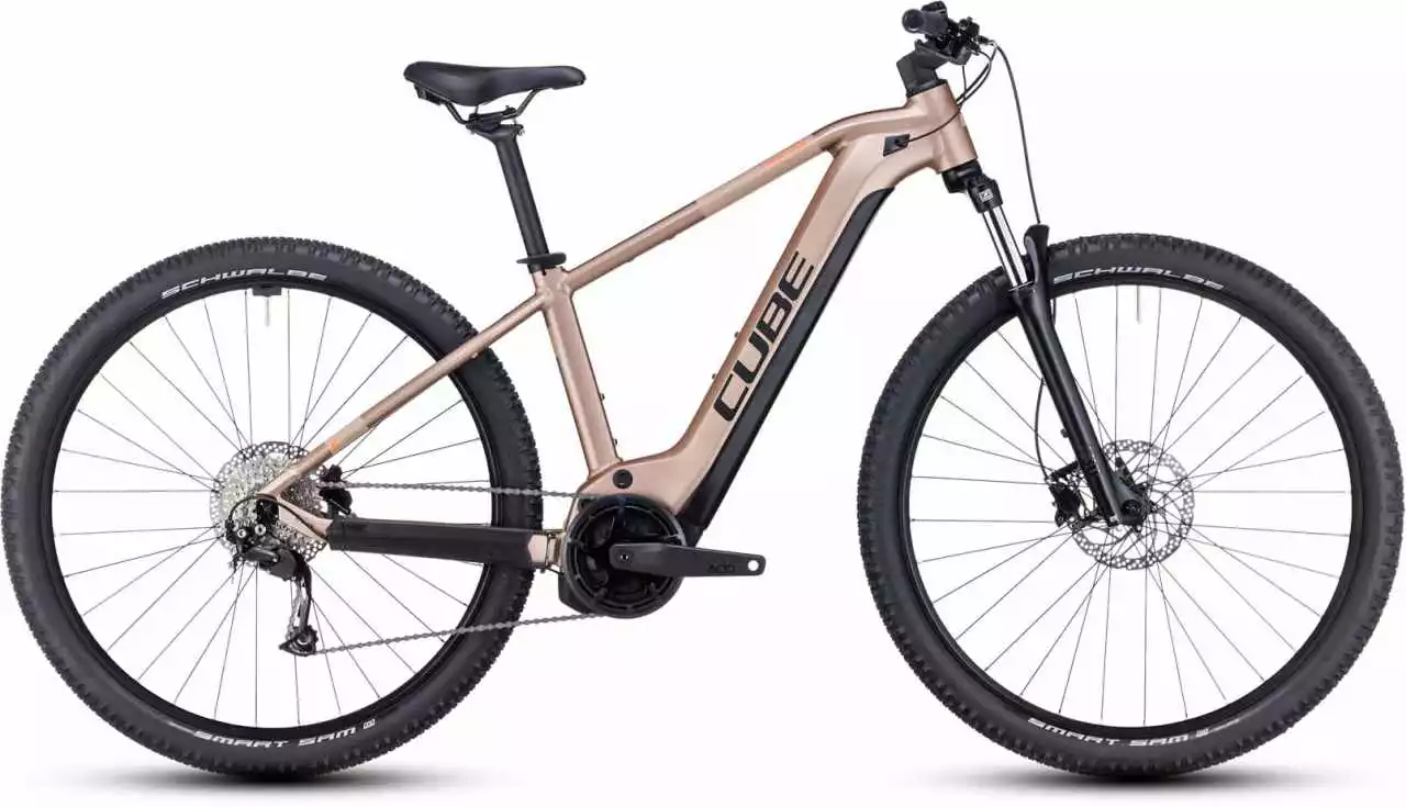 Cube Reaction Hybrid Performance 625 Metallicbrown N Orange E-Bike Hardtail Mountainbike