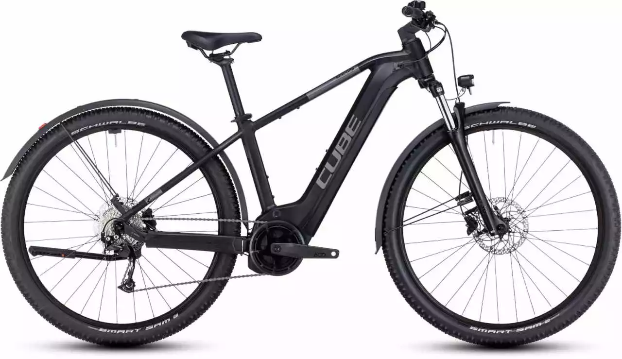 Cube Reaction Hybrid Performance 625 Allroad Black N Grey E-Bike Hardtail Mountainbike