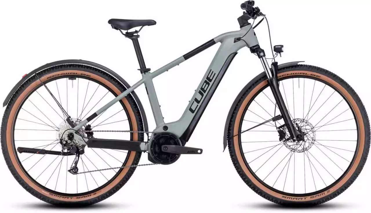 Cube Reaction Hybrid Performance 625 Allroad Swampgrey N Black E-Bike Hardtail Mountainbike