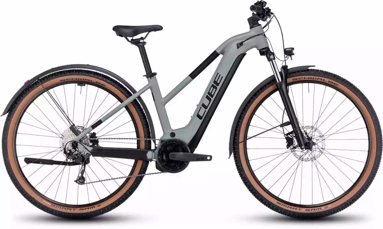 Cube Reaction Hybrid Performance 625 Allroad Swampgrey N Black E-Bike Hardtail Mountainbike Damen