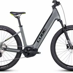 Cube Reaction Hybrid Pro 625 Flashgrey N Green E-Bike Hardtail Mountainbike Tiefeinsteiger