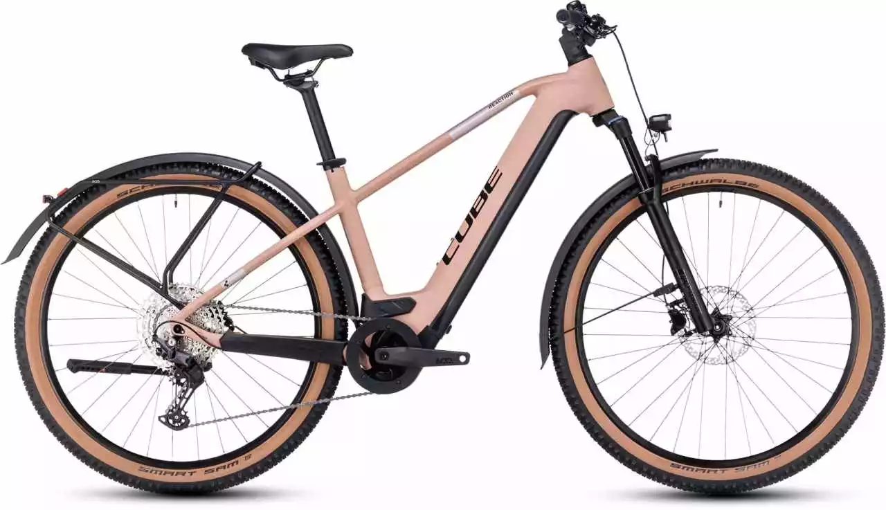 Cube Reaction Hybrid Pro 750 Allroad Blushrose N Silver E-Bike Hardtail Mountainbike