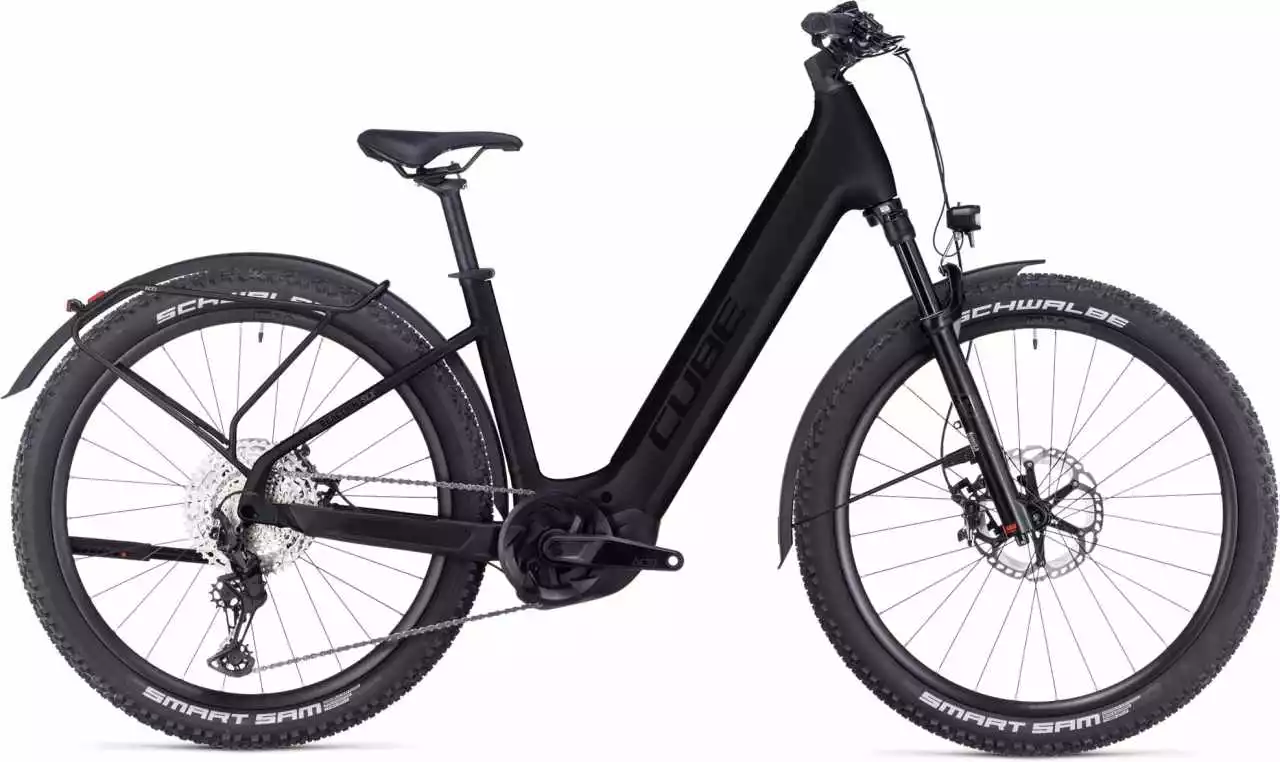 Cube Reaction Hybrid SLX 750 Allroad Black N Reflex E-Bike Hardtail Mountainbike Tiefeinsteiger
