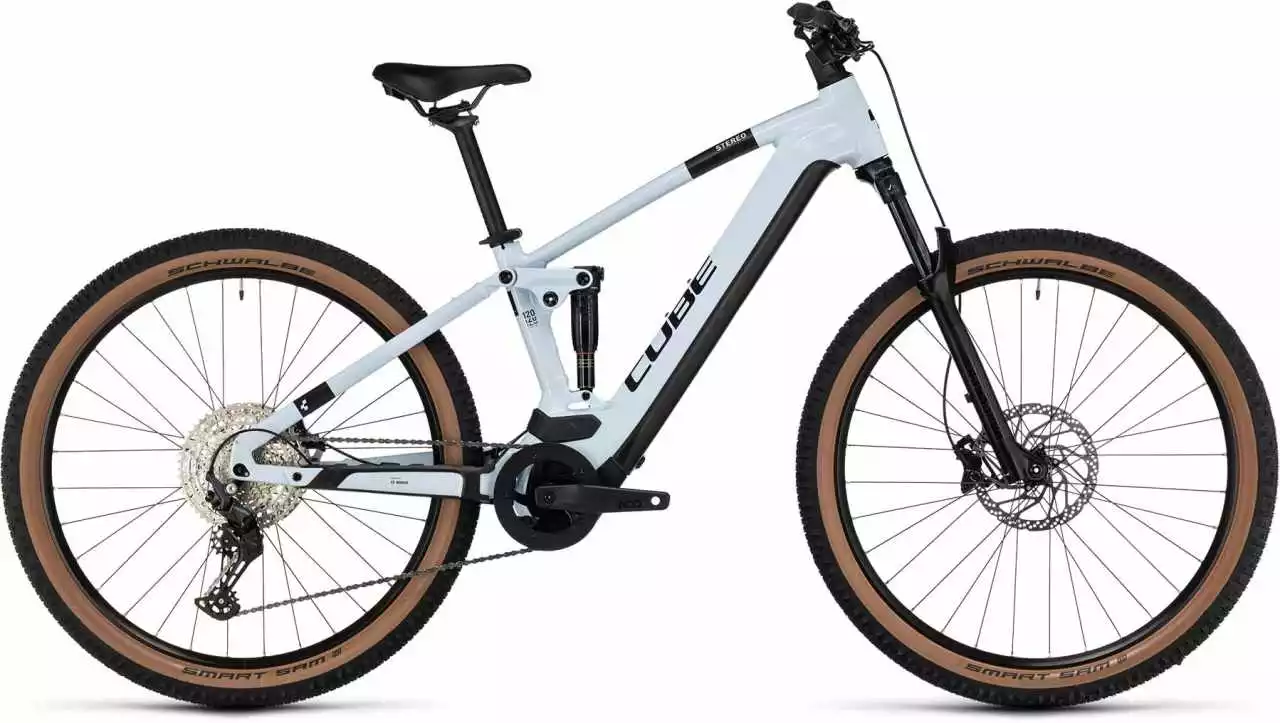 Cube Stereo Hybrid 120 Pro 750 Flashwhite N Black E-Bike Fully Mountainbike