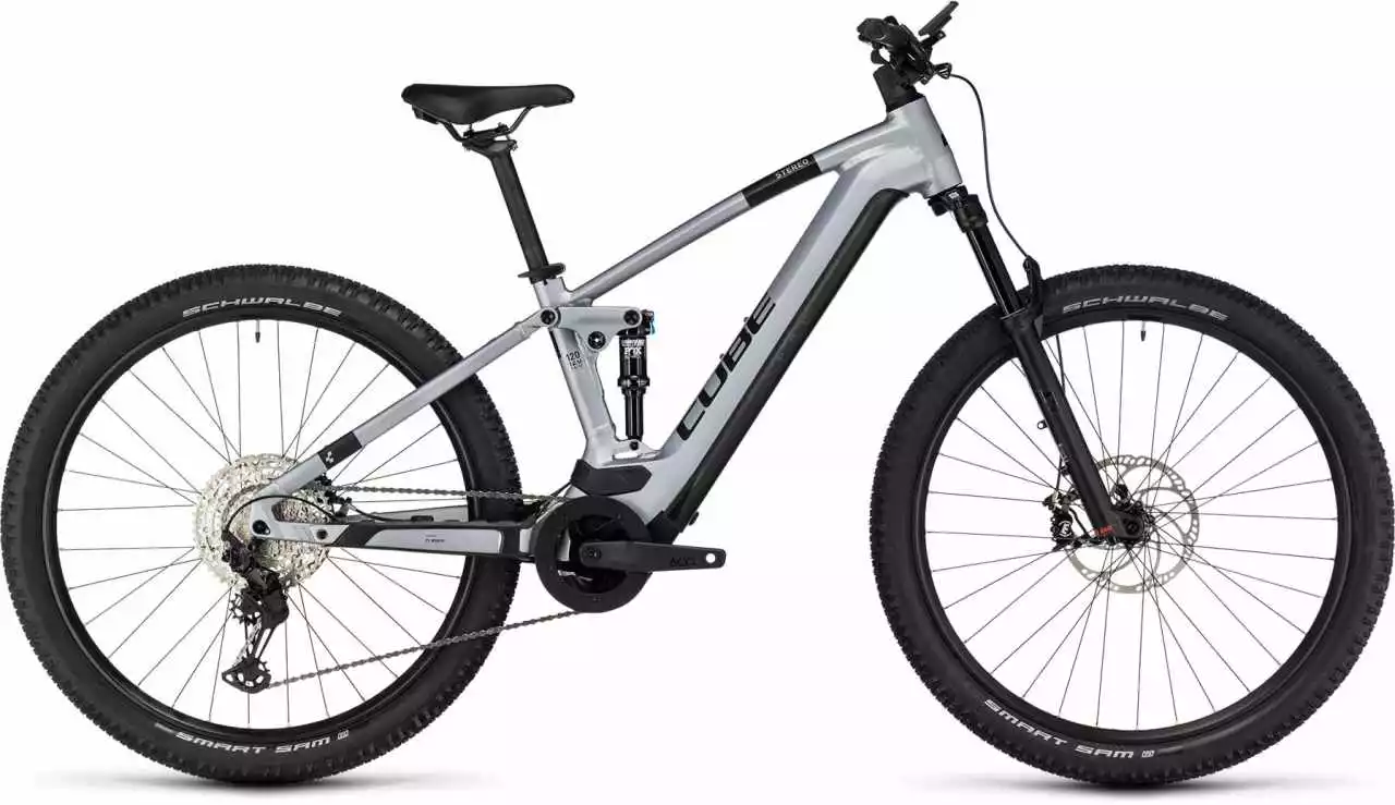 Cube Stereo Hybrid 120 Race 750 Polarsilver N Black E-Bike Fully Mountainbike