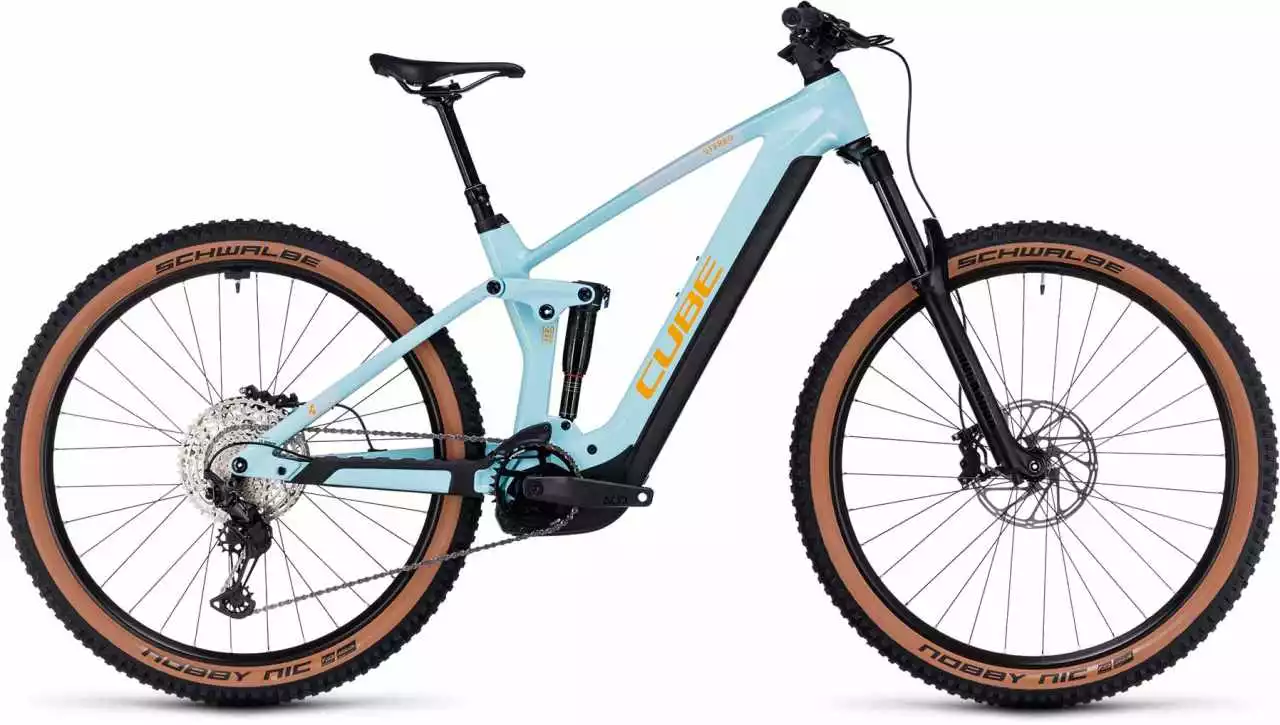 Cube Stereo Hybrid 140 HPC Race 625 Dazzle N Orange E-Bike Fully Mountainbike