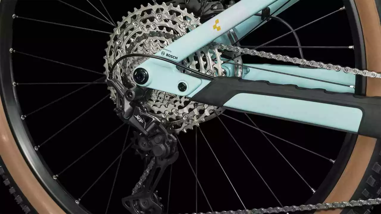 Cube Stereo Hybrid 140 HPC Race 625 Dazzle N Orange E-Bike Fully Mountainbike – Bild 5