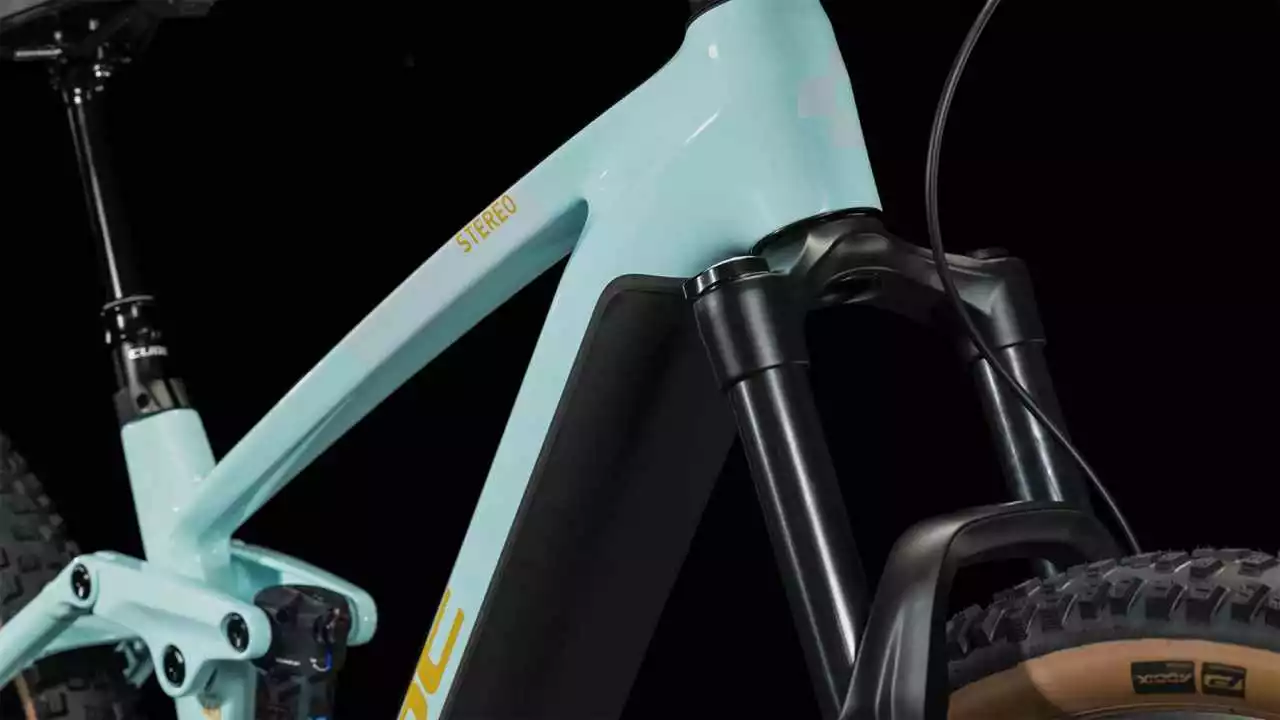 Cube Stereo Hybrid 140 HPC Race 625 Dazzle N Orange E-Bike Fully Mountainbike – Bild 6