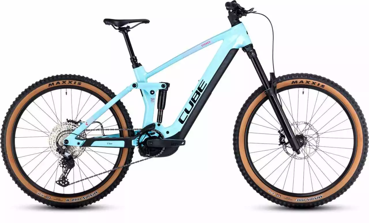 Cube Stereo Hybrid 160 HPC Race 750 27.5 Iceblue N Black E-Bike Fully Mountainbike