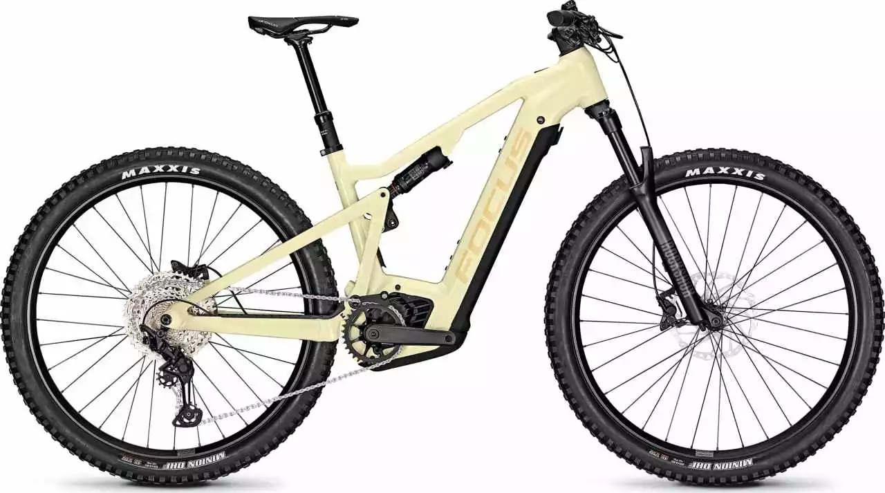Focus THRON2 6.8 750 Wh Creme White E-Bike, Mountainbike Fully