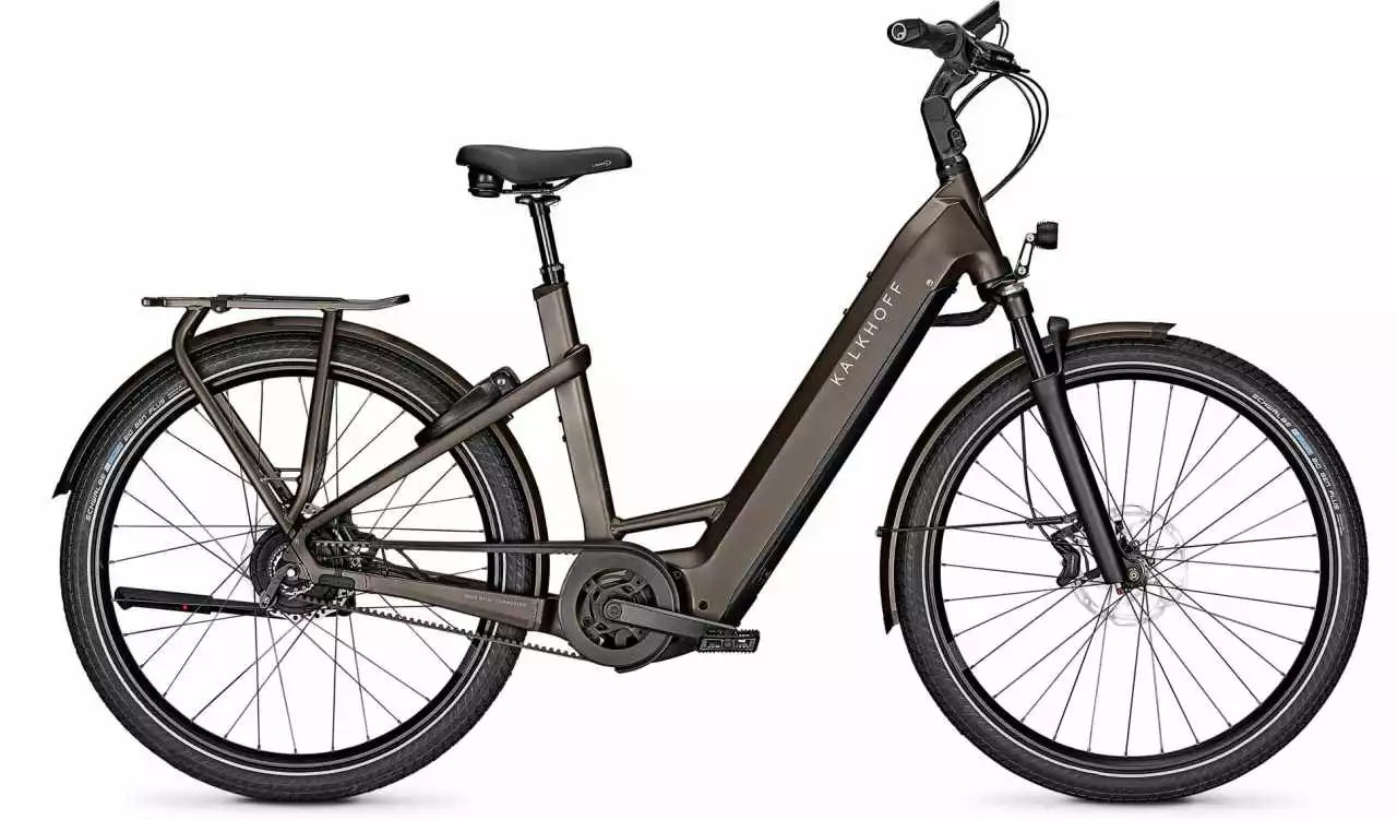 Kalkhoff Image 7.B Excite+ Crystalgrey Matt E-Bike Trekkingrad Tiefeinsteiger
