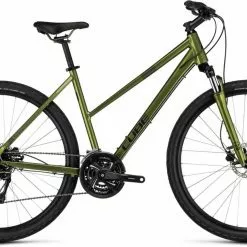 Cube Nature Shinymoss N Black Crossrad Damen