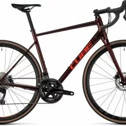 Cube Attain SLX Deepred N Red Aluminium Rennrad Herren