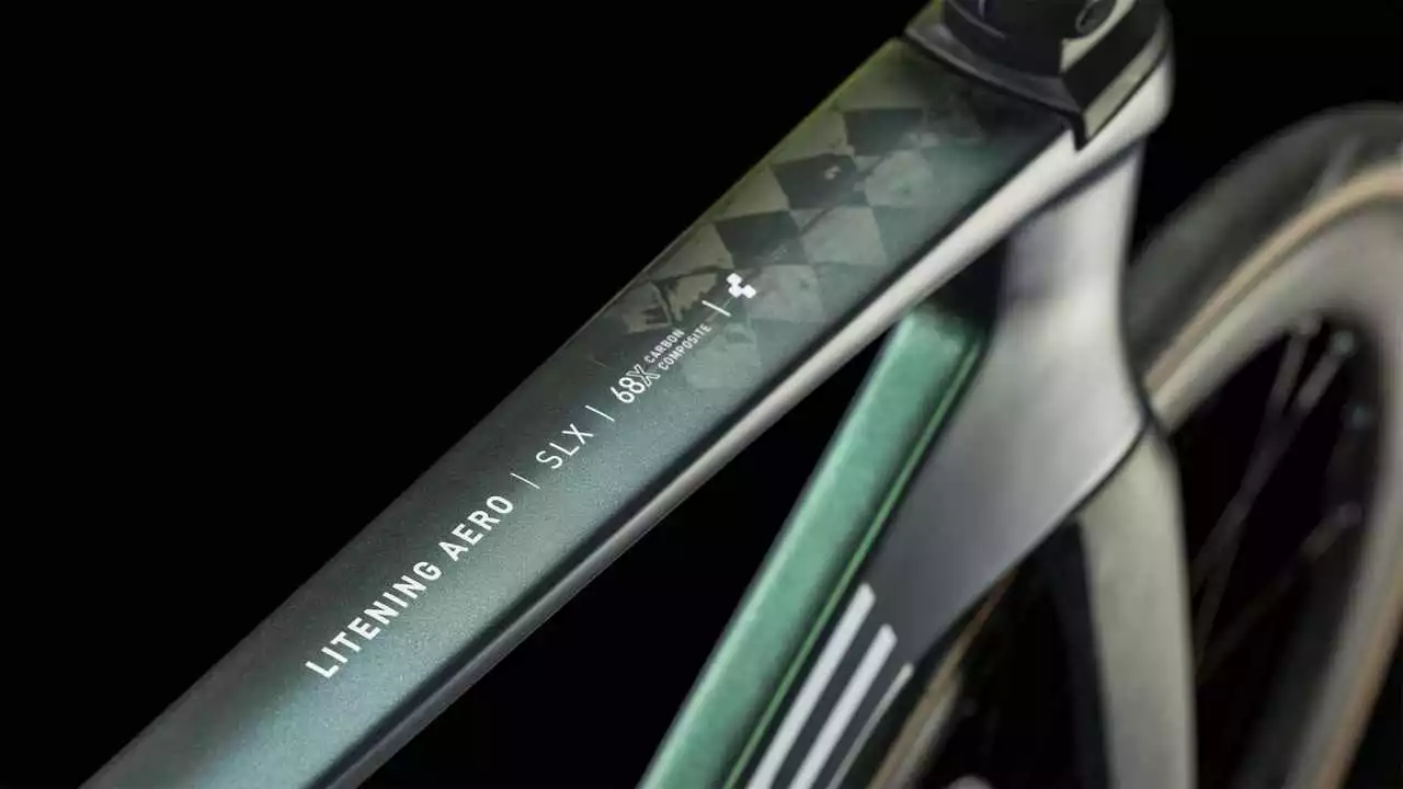 Cube Litening AERO C:68X SLX Goblin N Yellow Carbon Rennrad Herren – Bild 2