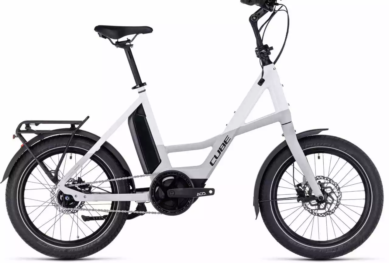 Cube Compact Hybrid 500 Grey N White E-Bike Kompaktrad