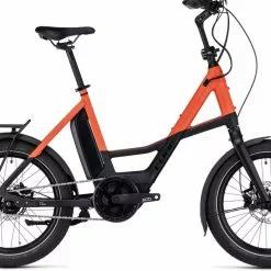 Cube Compact Hybrid 500 Black N Sparkorange E-Bike Kompaktrad