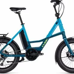 Cube Compact Sport Hybrid 500 Blue N Lime E-Bike Kompaktrad