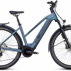 Cube Kathmandu Hybrid ABS 750 Smaragdgrey N Blue E-Bike Trekkingrad Damen