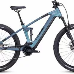 Cube Stereo Hybrid 120 ABS 750 Smaragdgrey N Blue E-Bike Fully Mountainbike