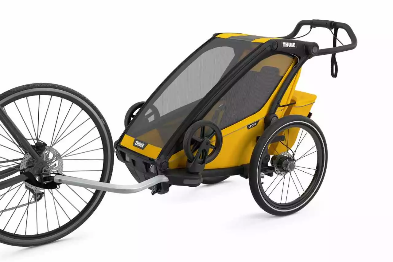 Thule Chariot Sport 1 Kinderanhänger, Spectra Yellow – Bild 4