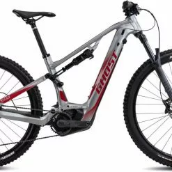 Ghost E-ASX 130 Universal AL Gray 2 / Riot Red Matt / Glossy E-Bike Fully Mountainbike