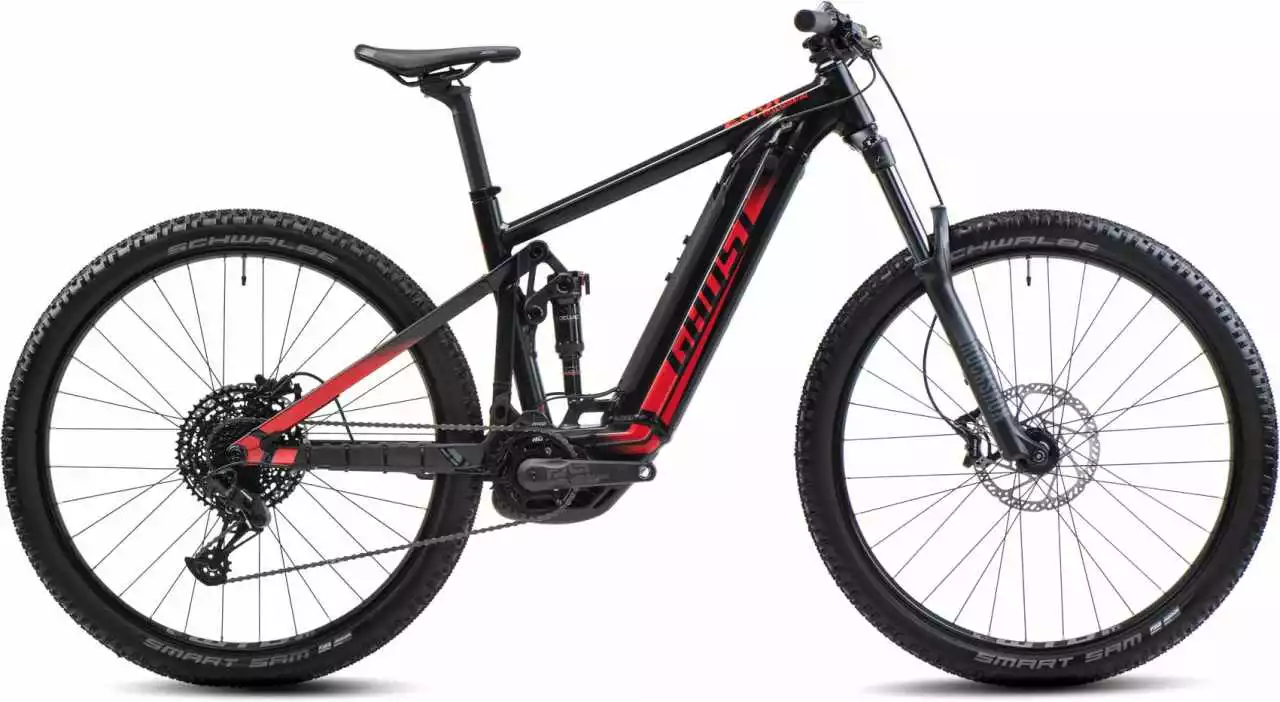 Ghost E-Riot Trail AL Essential Black / Red Matt E-Bike Fully Mountainbike