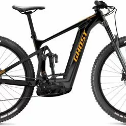 Ghost E-Riot AM CF Advanced Black / Dirty Orange Glossy / Matt E-Bike Fully Mountainbike