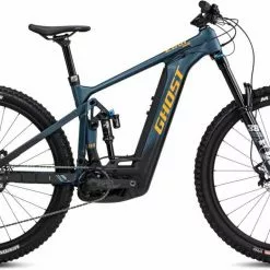 Ghost E-Riot EN CF Pro Dirty Blue / Dirty Orange Glossy / Matt E-Bike Fully Mountainbike