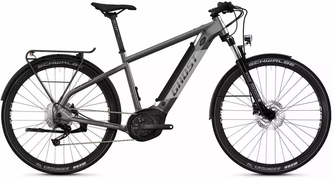 Ghost E-Teru B Essential EQ Dark Grey / Light Grey Glossy E-Bike Hardtail Mountainbike