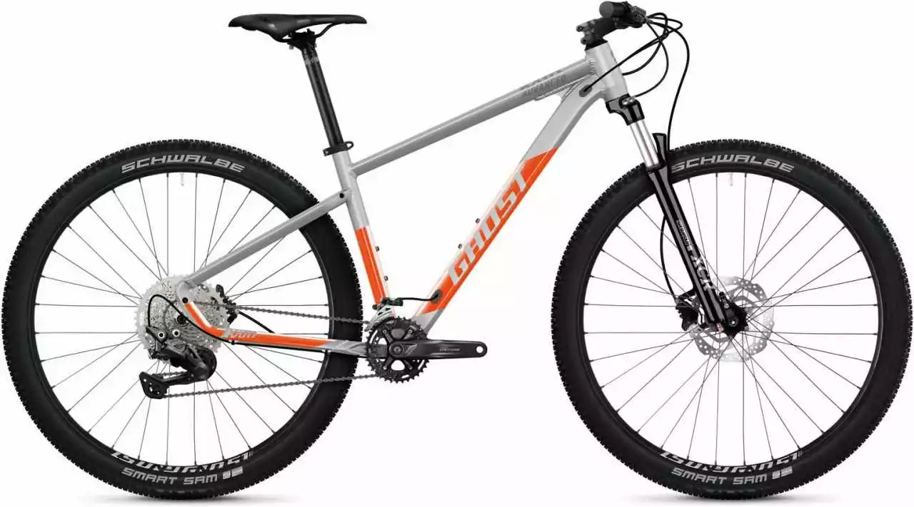 Ghost Kato Advanced 29 AL Light Grey / Dark Orange Matt / Glossy Hardtail Mountainbike
