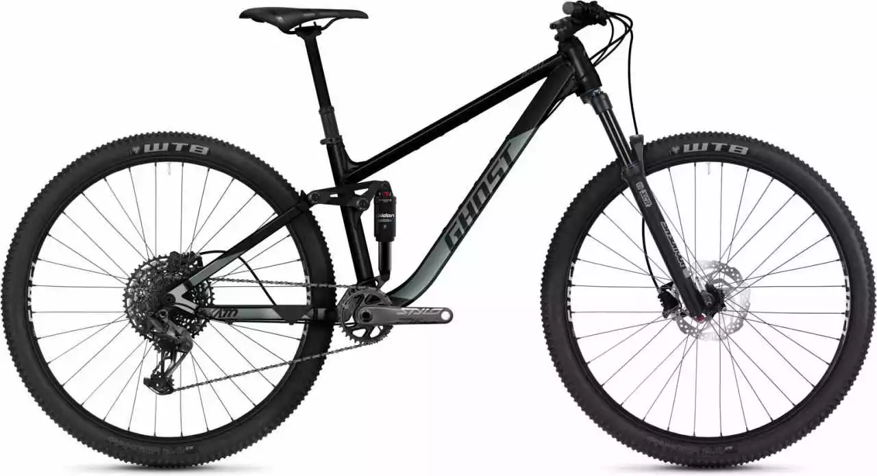 Ghost Kato FS Essential Black / Green Bay Metallic Matt Fully Mountainbike