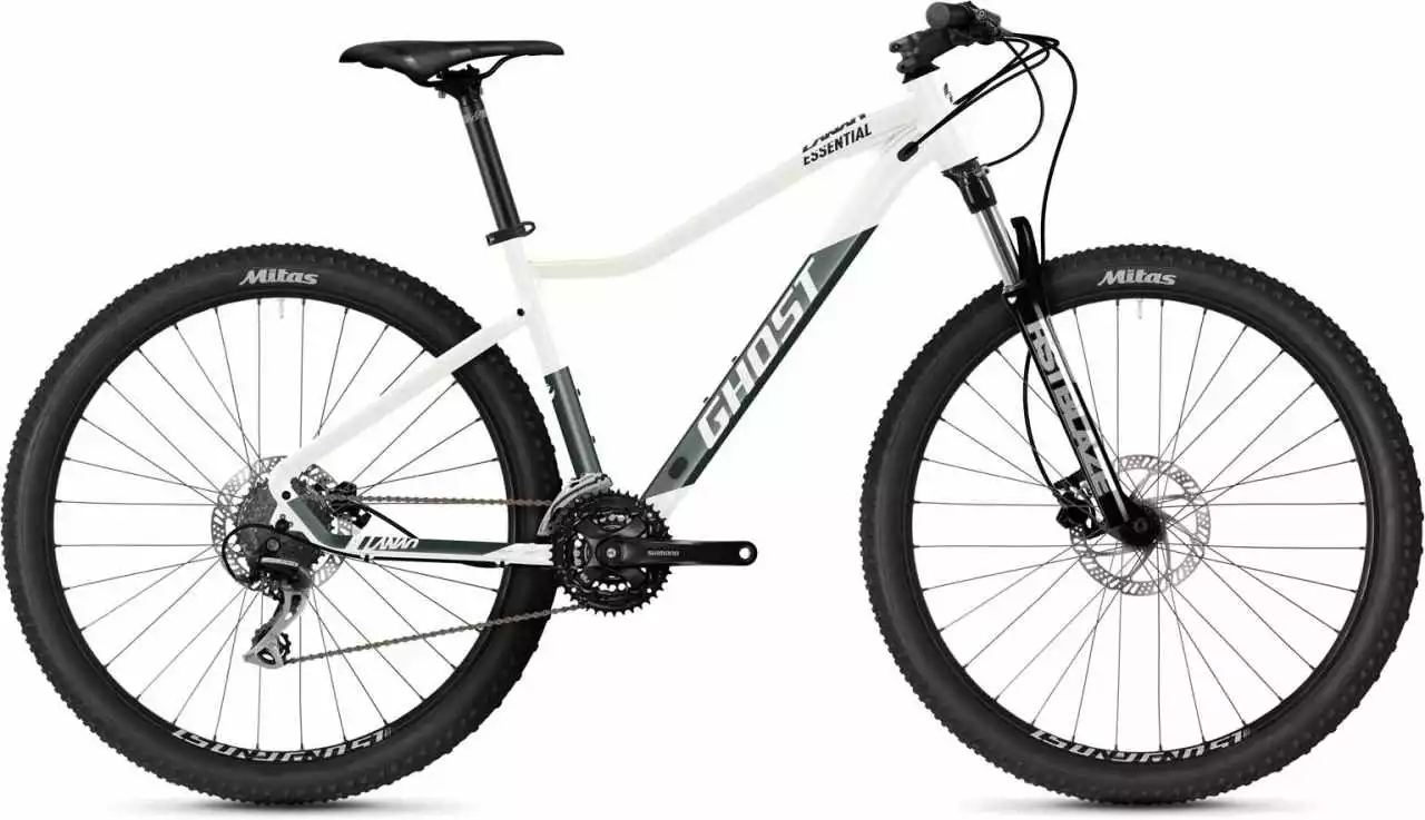 Ghost Lanao Essential 27.5 AL Pearl White / Green Bay Metallic Glossy / Matt Hardtail Mountainbike Damen