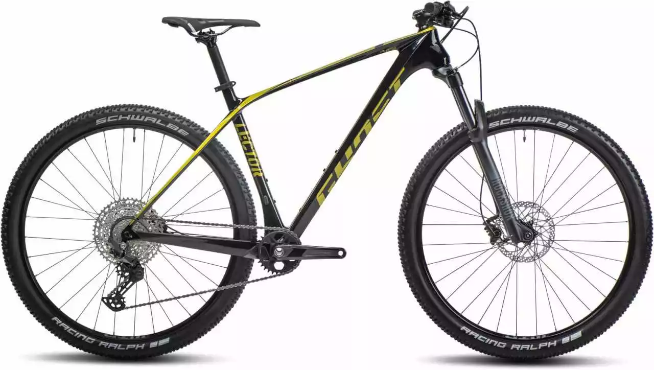 Ghost Lector LC Black / Kiwi Glossy Hardtail Mountainbike