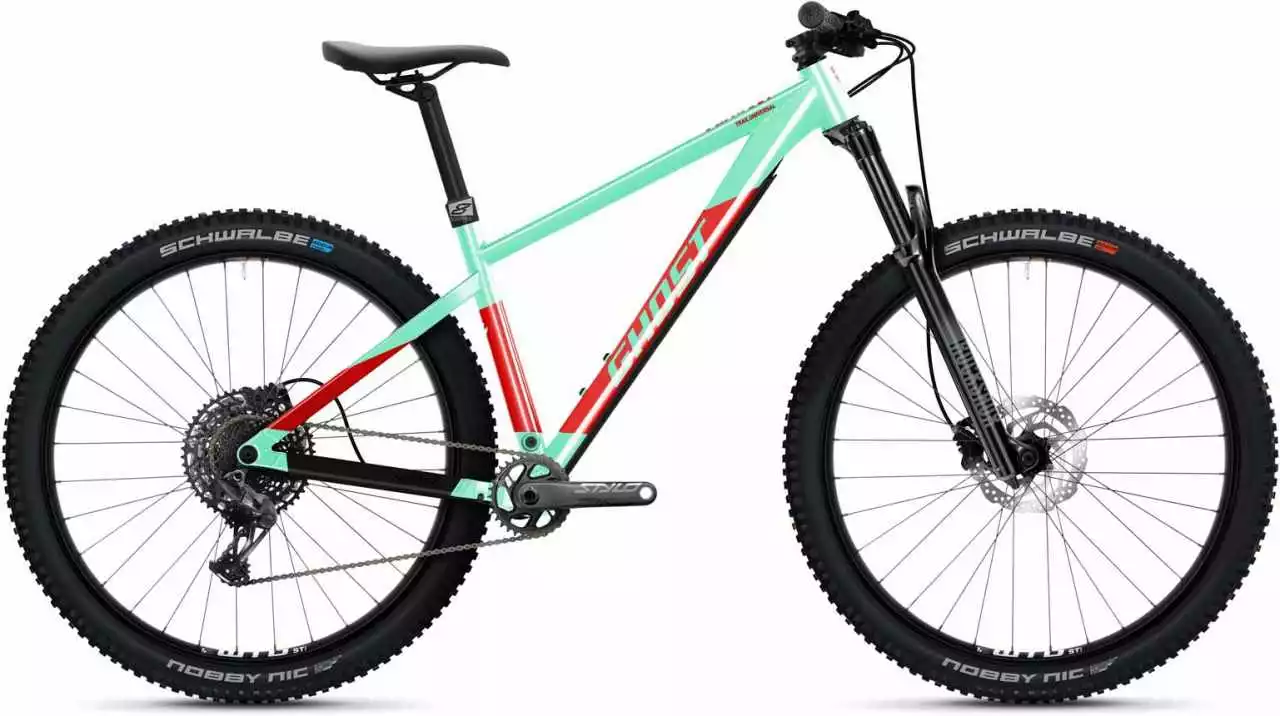 Ghost Nirvana Trail SF Universal Green / Riot Red Glossy Hardtail Mountainbike