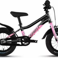 Ghost Powerkid 12 Metallic Black / Pearl Pink Glossy Kinderrad 12 Zoll