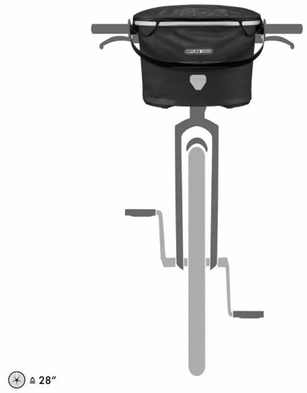 Ortlieb Up-Town City, Black - Fahrradkorb – Bild 3