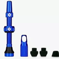 Muc-Off Tubeless Valve Kit Universal Für MTB & Road Blau 60 Mm