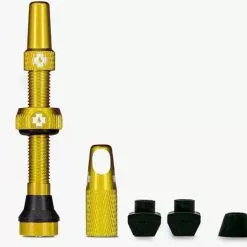 Muc-Off Tubeless Valve Kit Universal For MTB & Road Gold 80 Mm