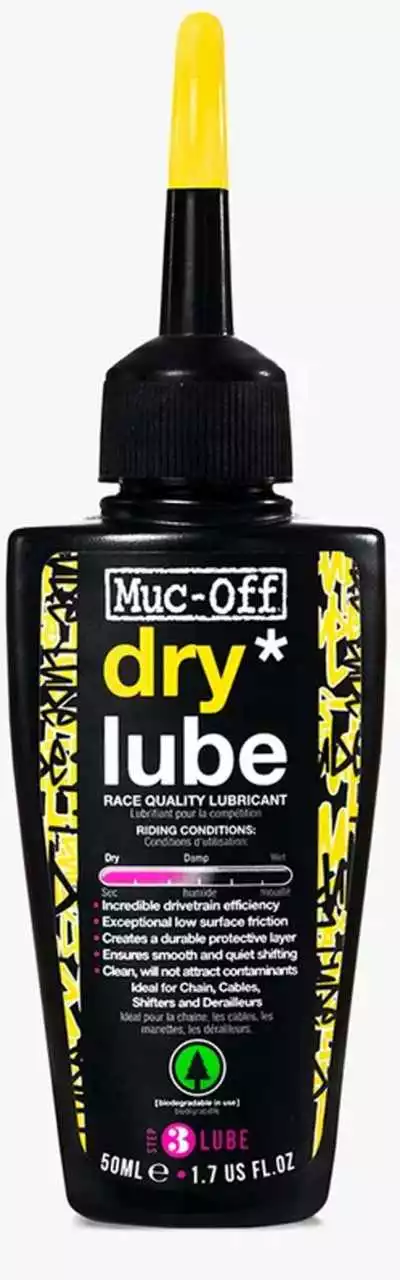 Muc-Off Dry Lube Flasche Kettenschmiermittel Für Trockene Bedingungen 50 Ml