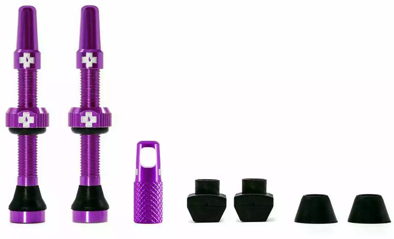 Muc-Off Tubeless Valve Kit Universal For MTB & Road Purple 60