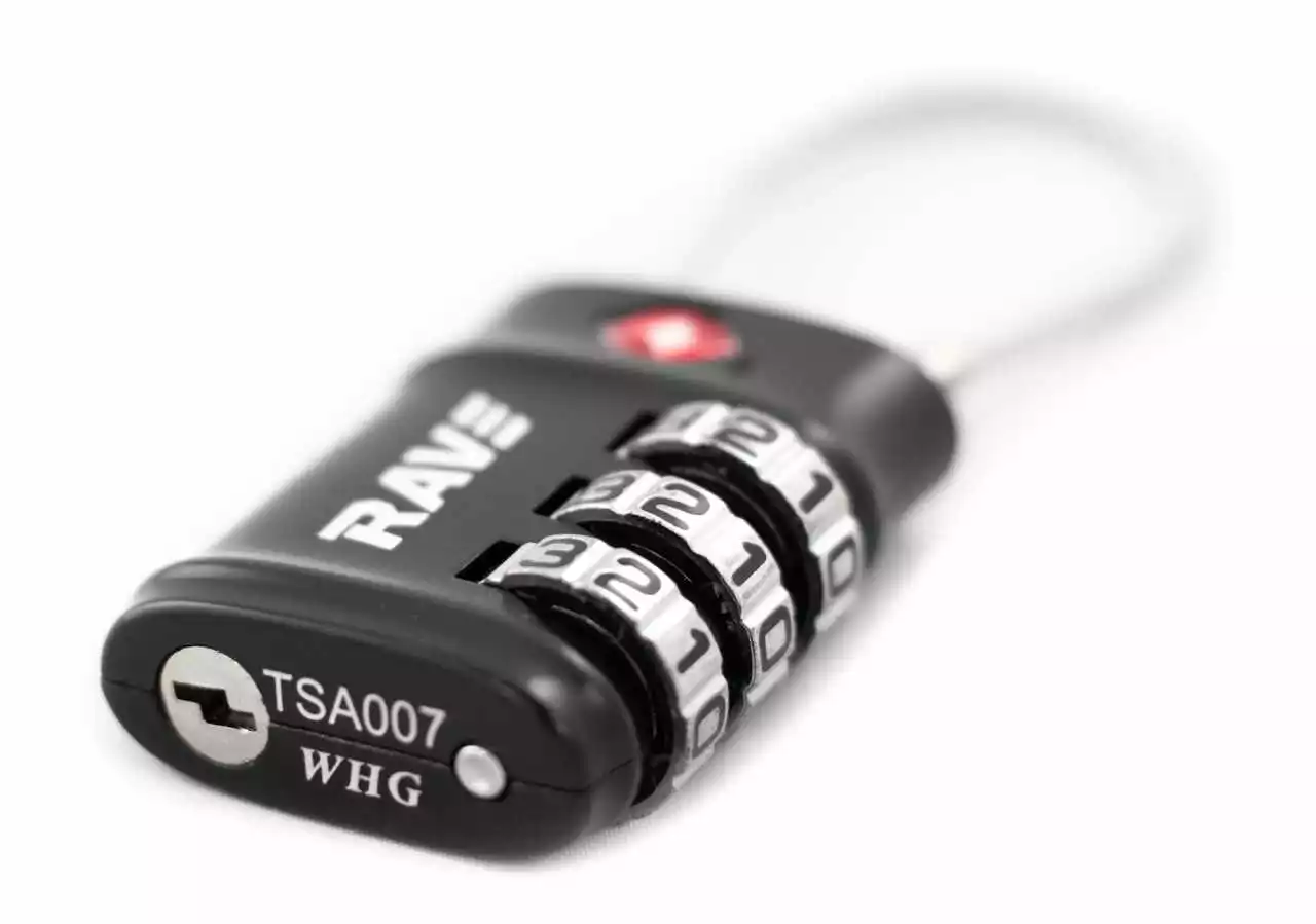 RAVE TSA Koffer-Schloss Mit Zahlenkombination – Bild 3