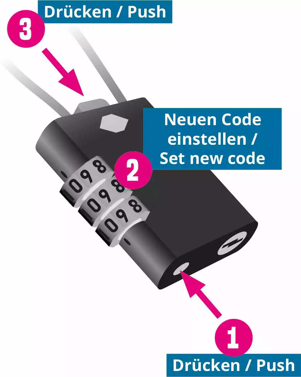 RAVE TSA Koffer-Schloss Mit Zahlenkombination – Bild 6