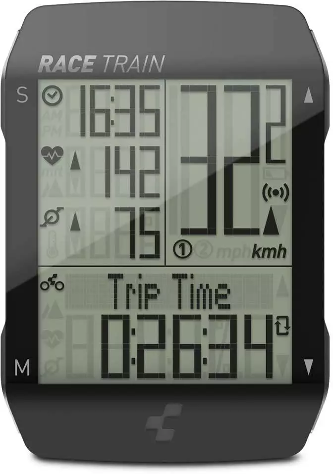 Cube Fahrradcomputer RACE TRAIN Black N Anthracite Metallic