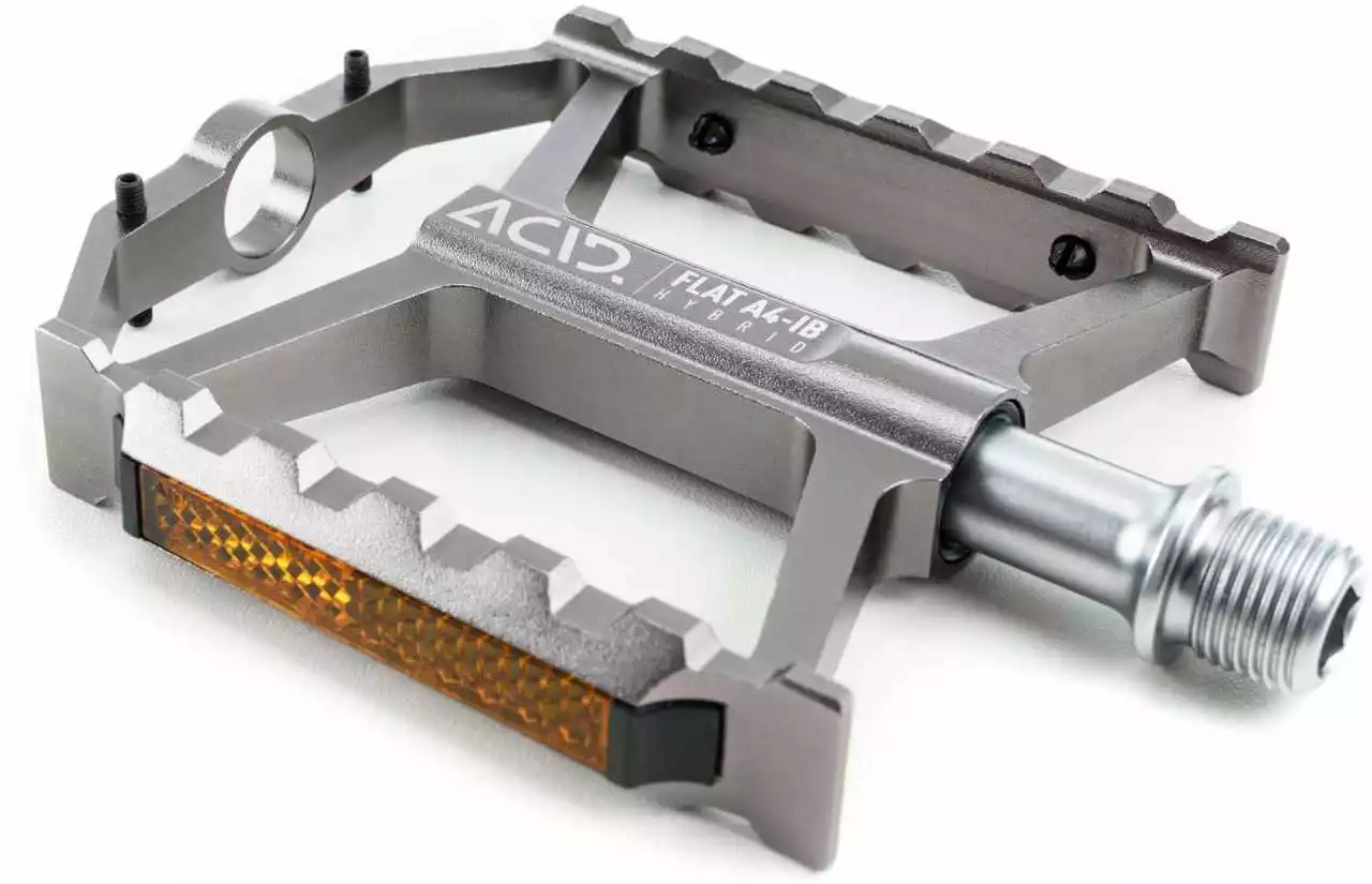 ACID Pedale FLAT A4-IB HYBRID - Grey – Bild 2