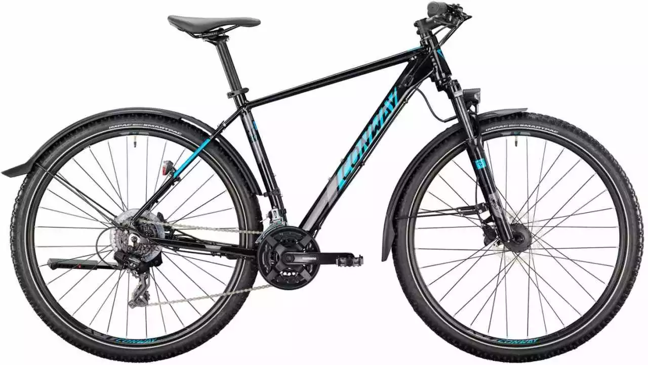 Conway MC 3.9 Black Metallic / Turquoise Metallic Hardtail Mountainbike