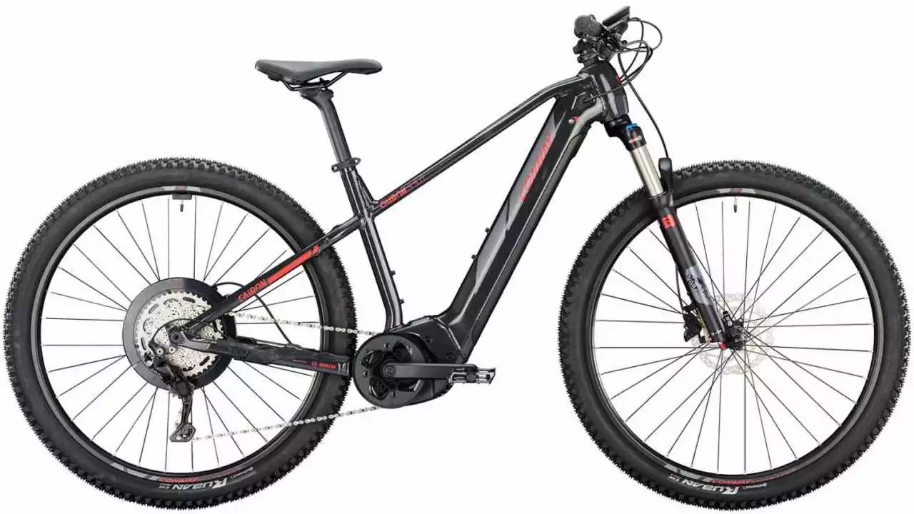 Conway Cairon S 5.0 750 Black Metallic / Red Metallic Matt E-Bike Hardtail Mountainbike